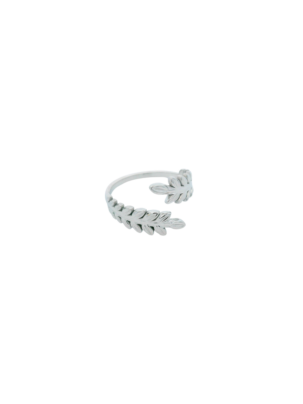 Anillo Hojas Cruzado