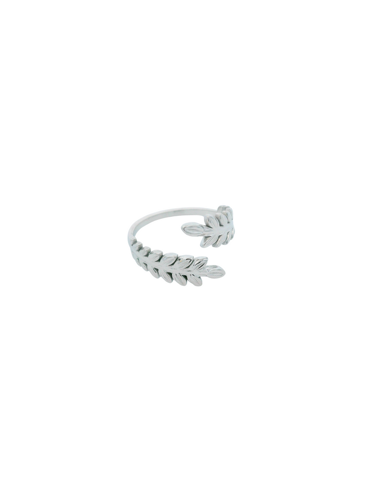 Anillo Hojas Cruzado