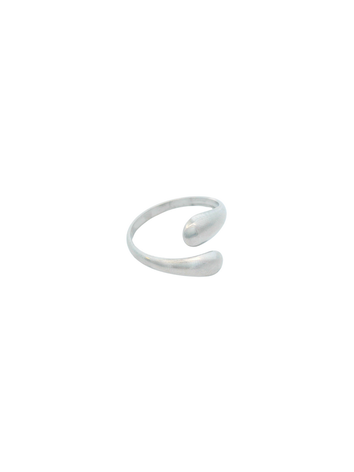 Anillo Doble Gota Cruzado