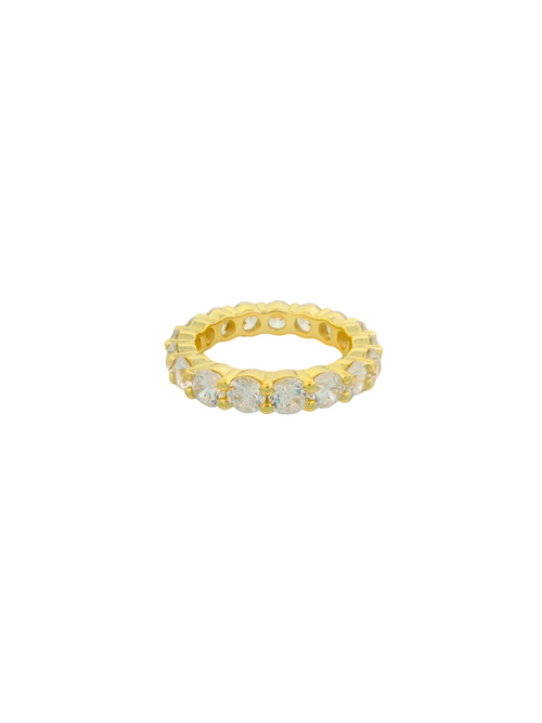 Anillo Chunky Con Zirconias