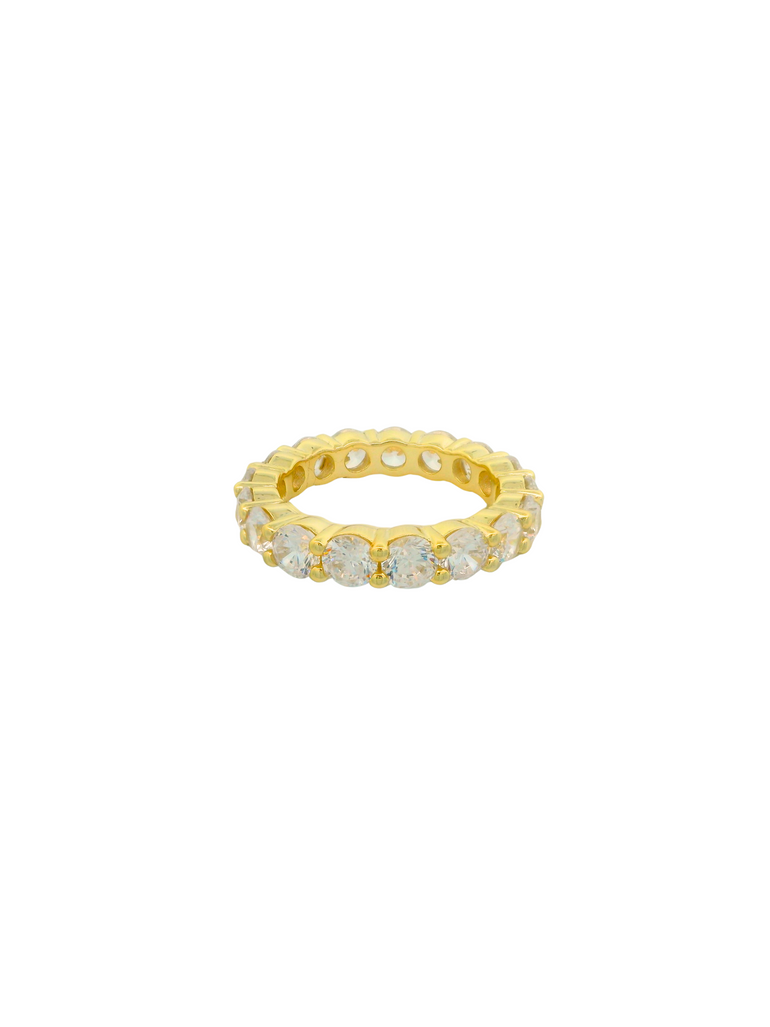 Anillo Chunky Con Zirconias