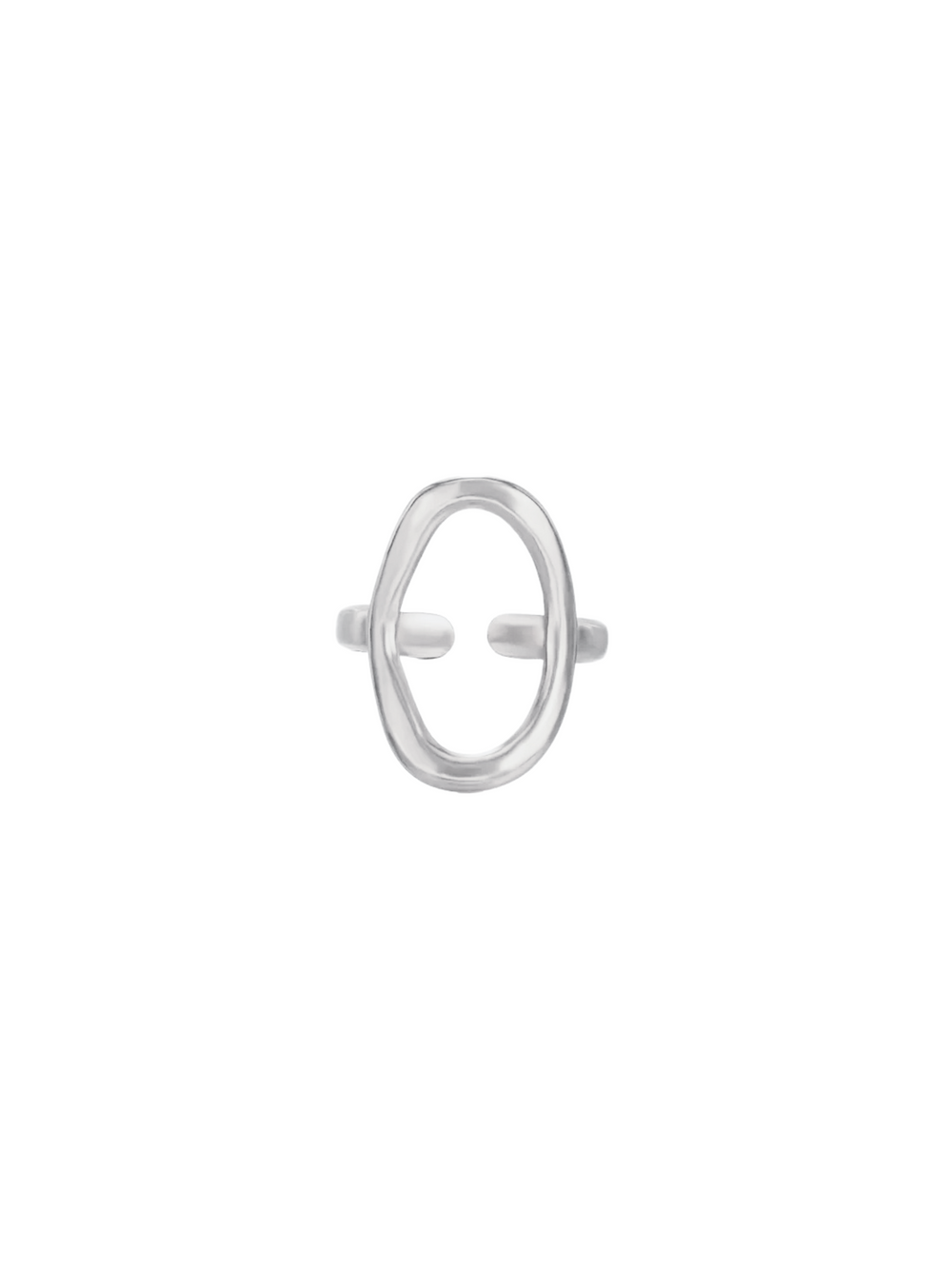 Anillo Ovalo Irregular Ondulado