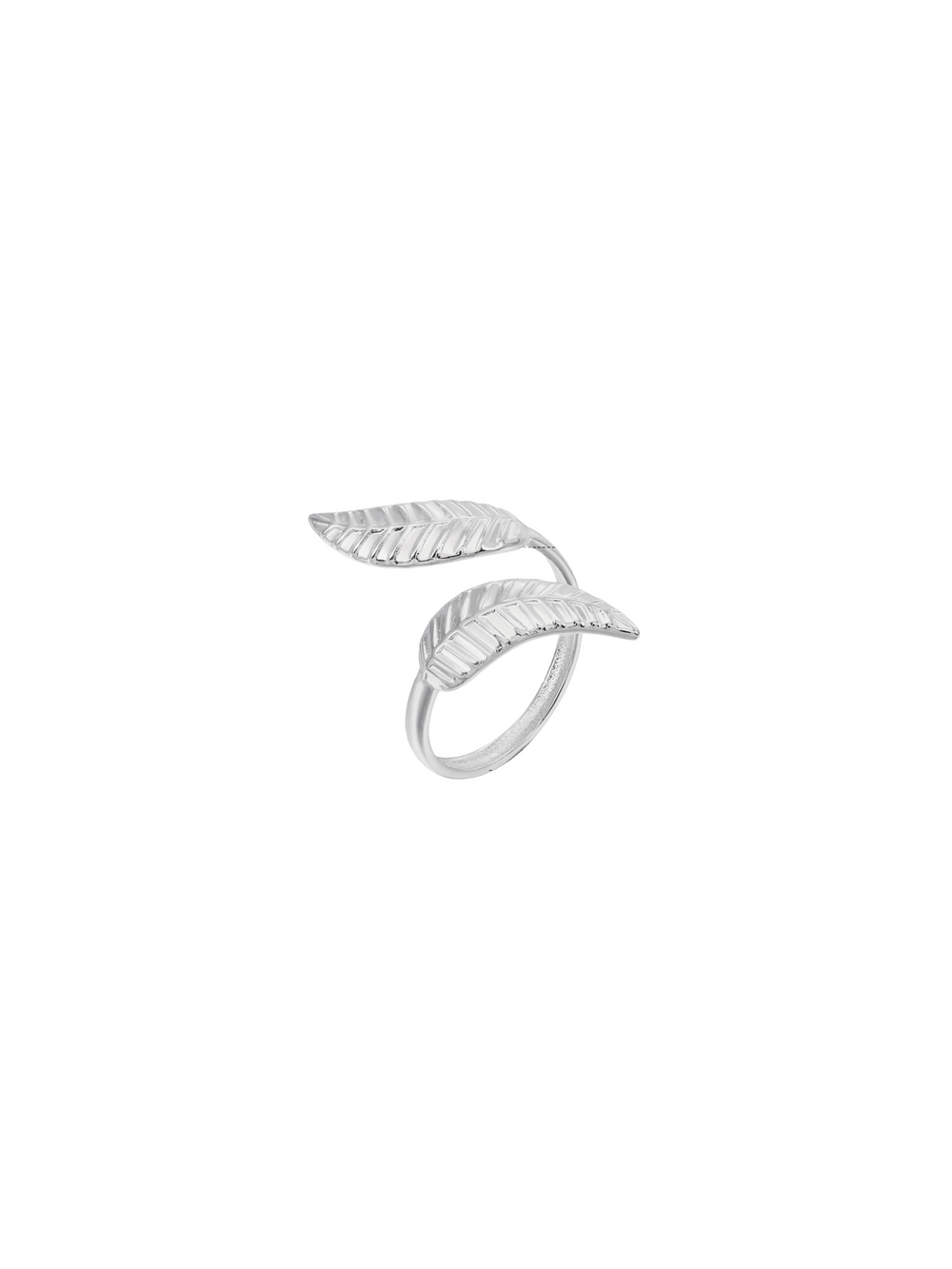 Anillo Hojas Cruzado