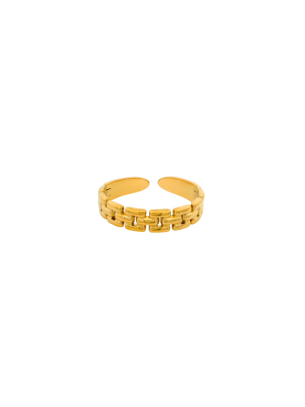 Anillo Con Cuadros Enlazados
