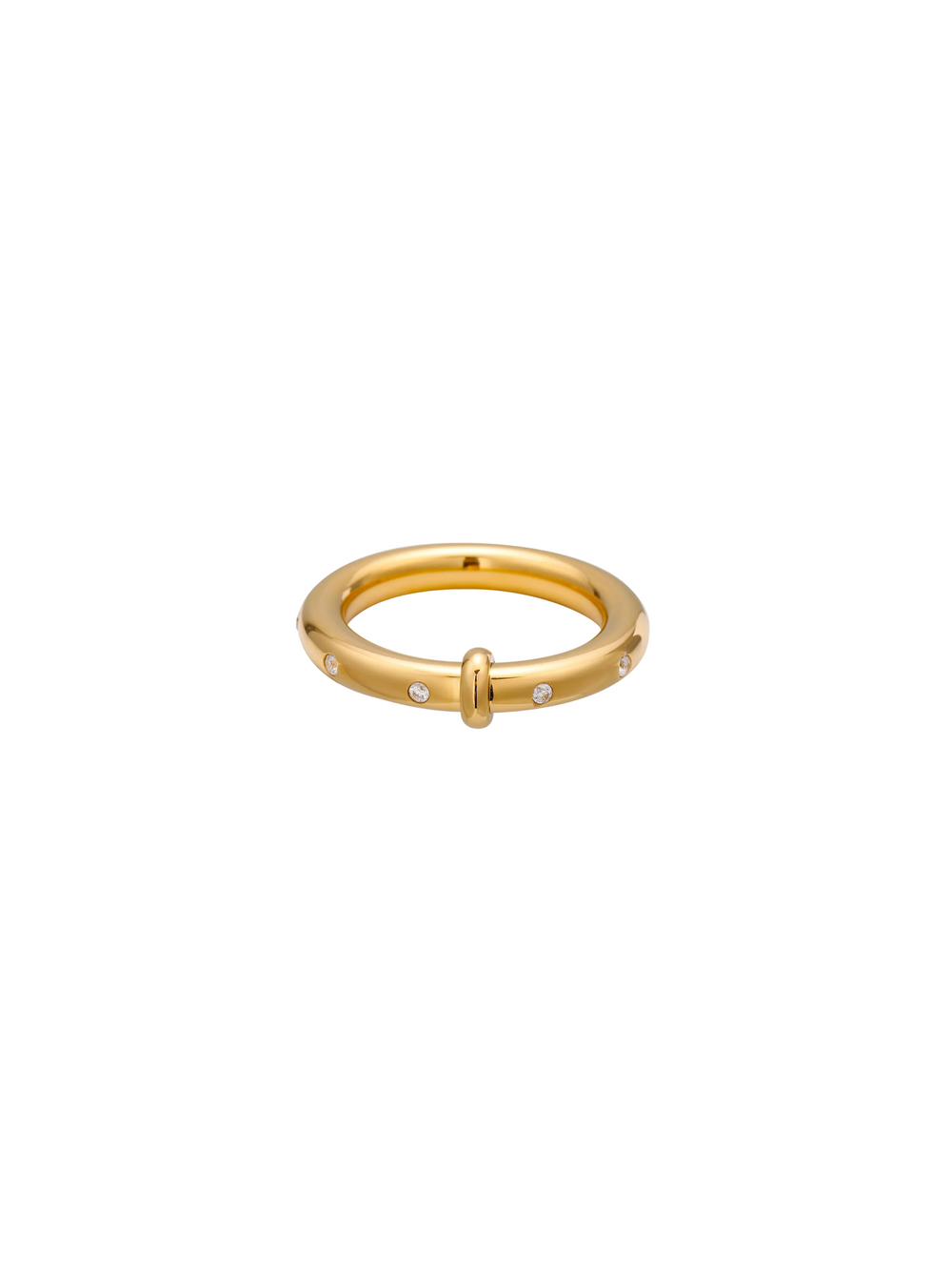 Anillo Grueso Con Zirconias