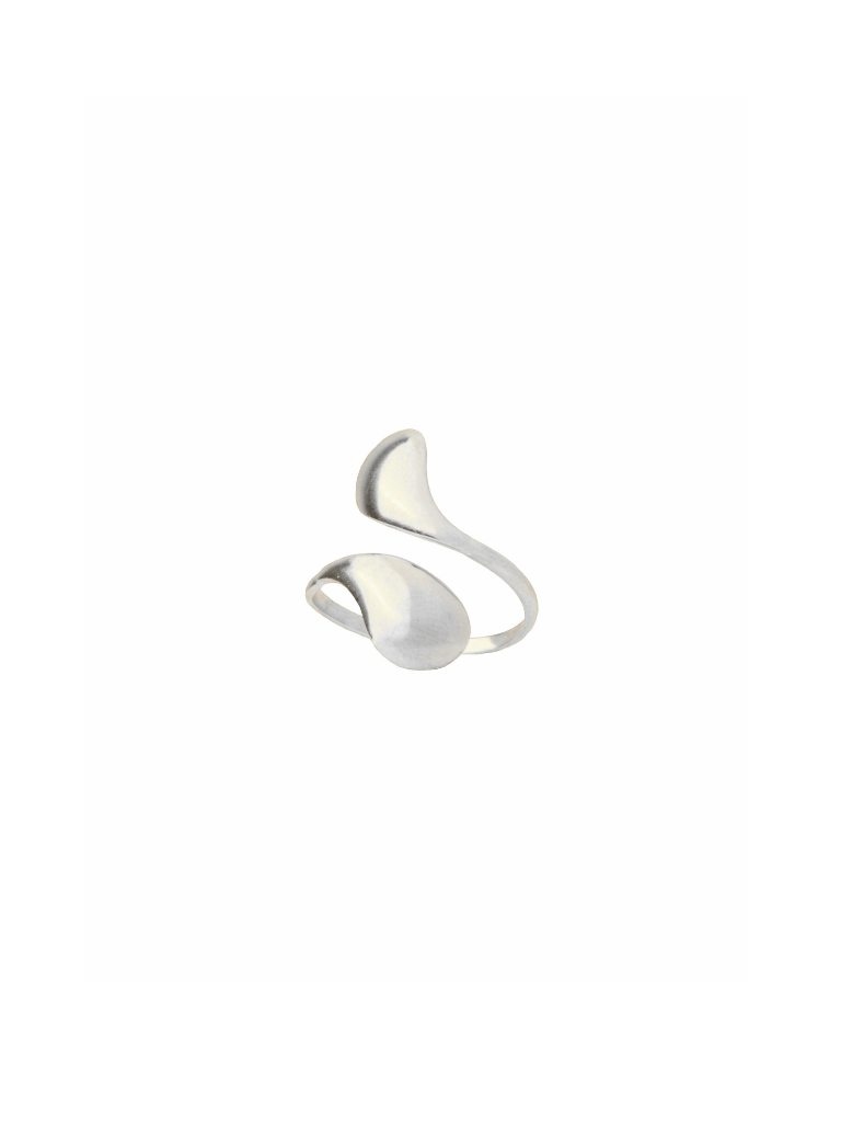 Anillo Doble Gota Irregular Abierto