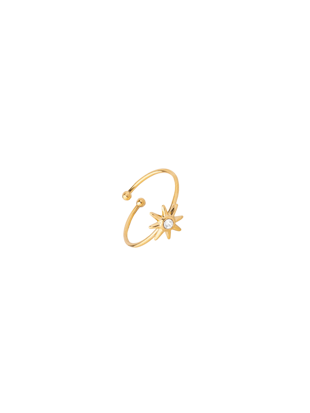 Anillo Ajustable Sol Con Zirconia