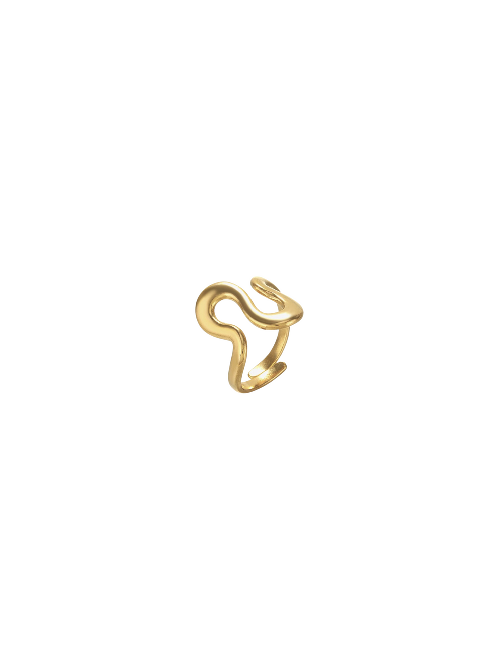 Anillo Dos Ondas Curveado
