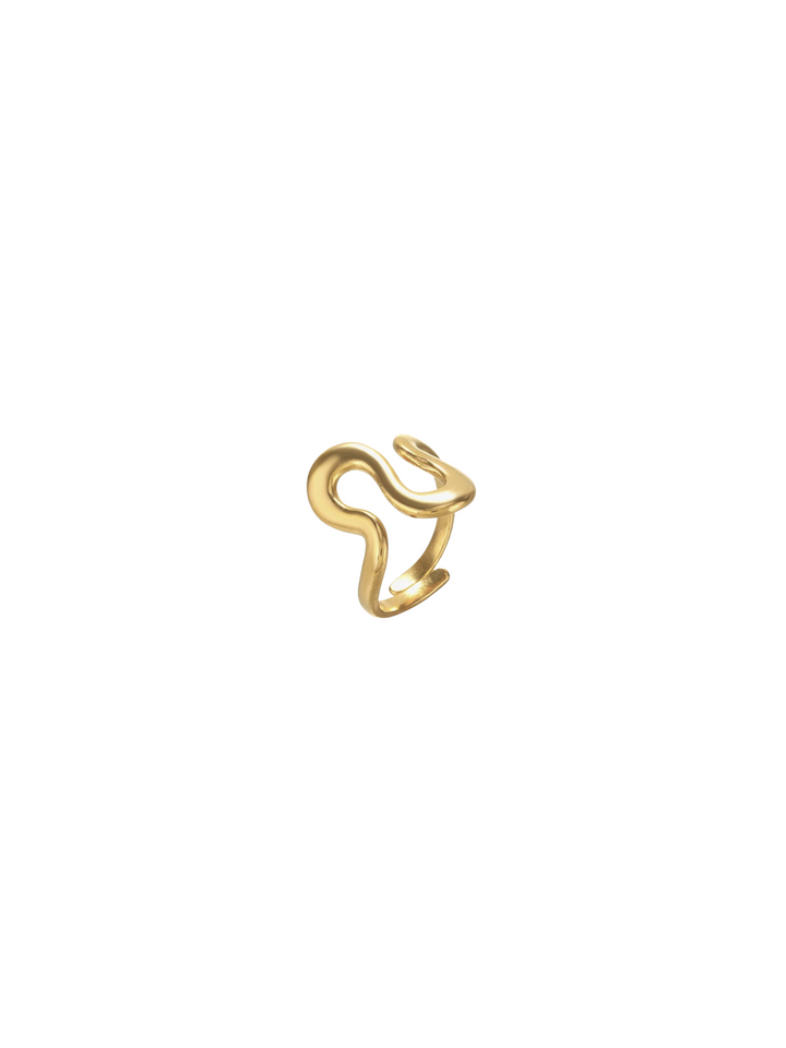 Anillo Dos Ondas Curveado