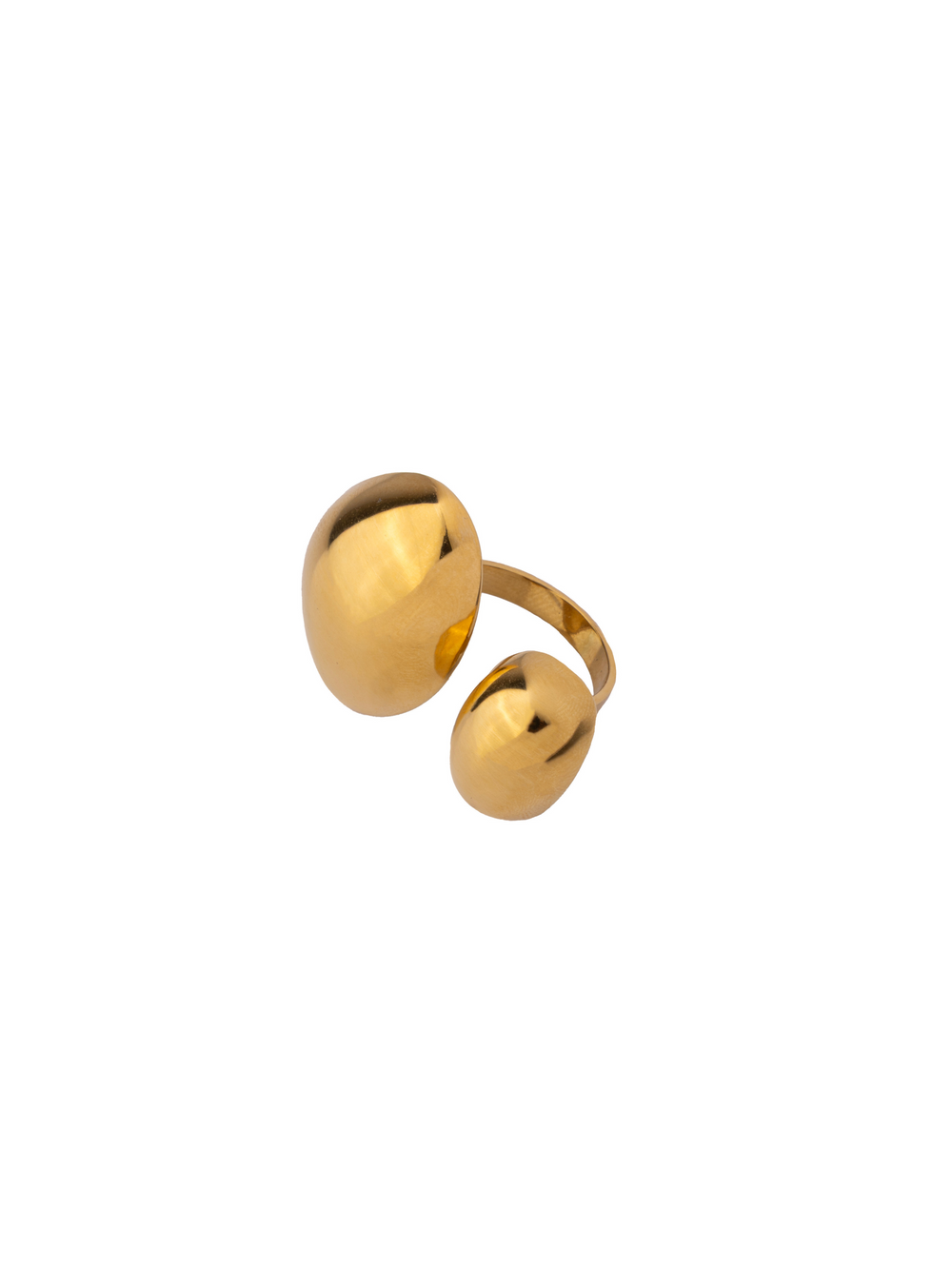 Anillo Abierto Doble Ovalo Chunky