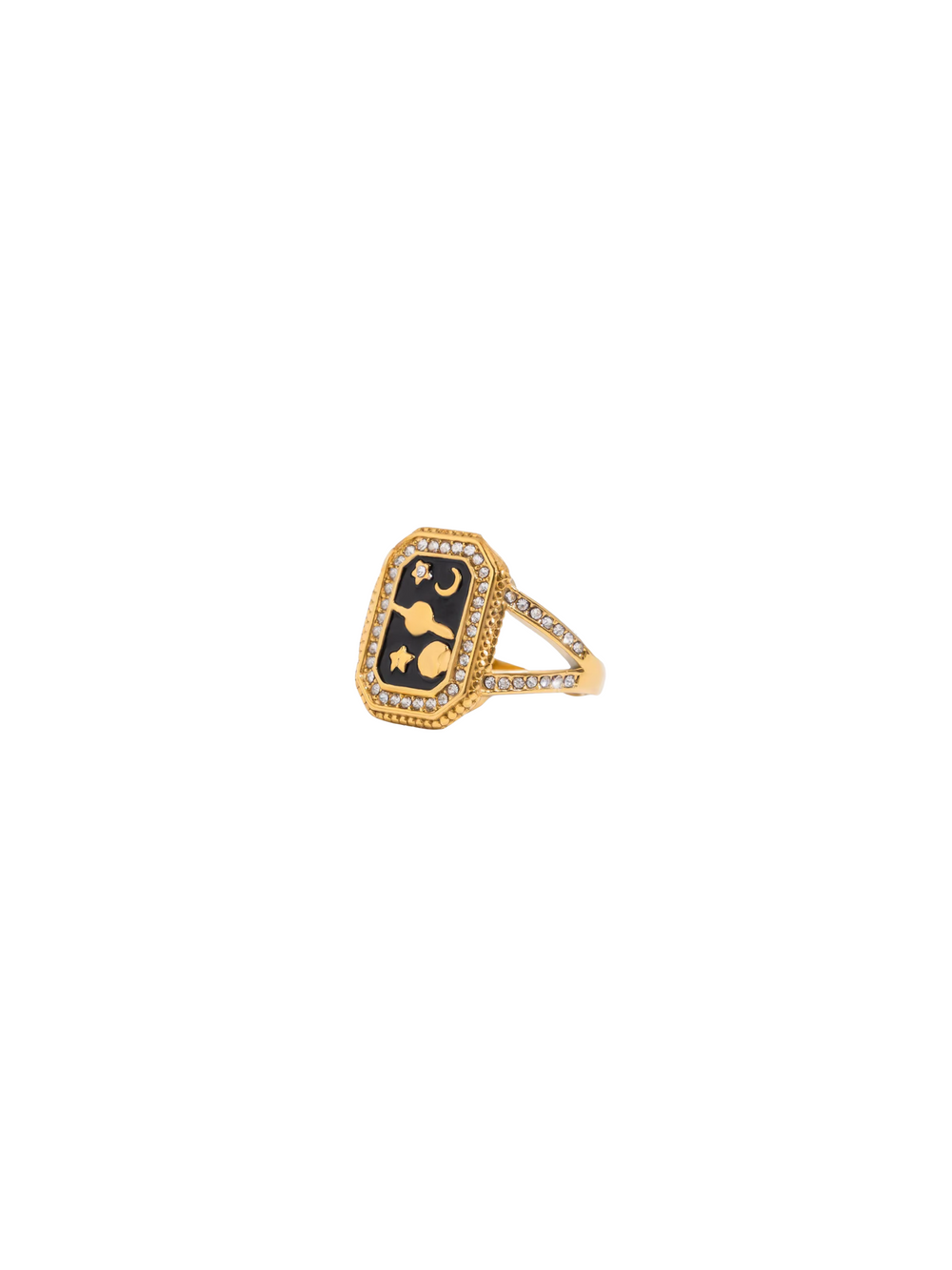 Anillo Rectangulo Con Figura