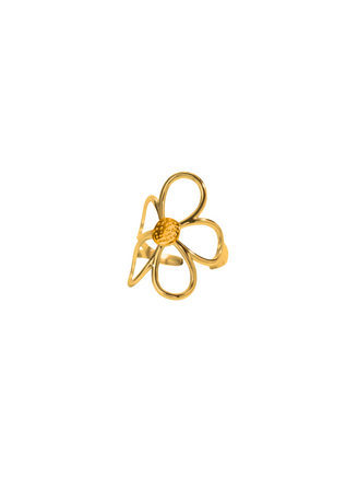 Anillo Flor Contorno