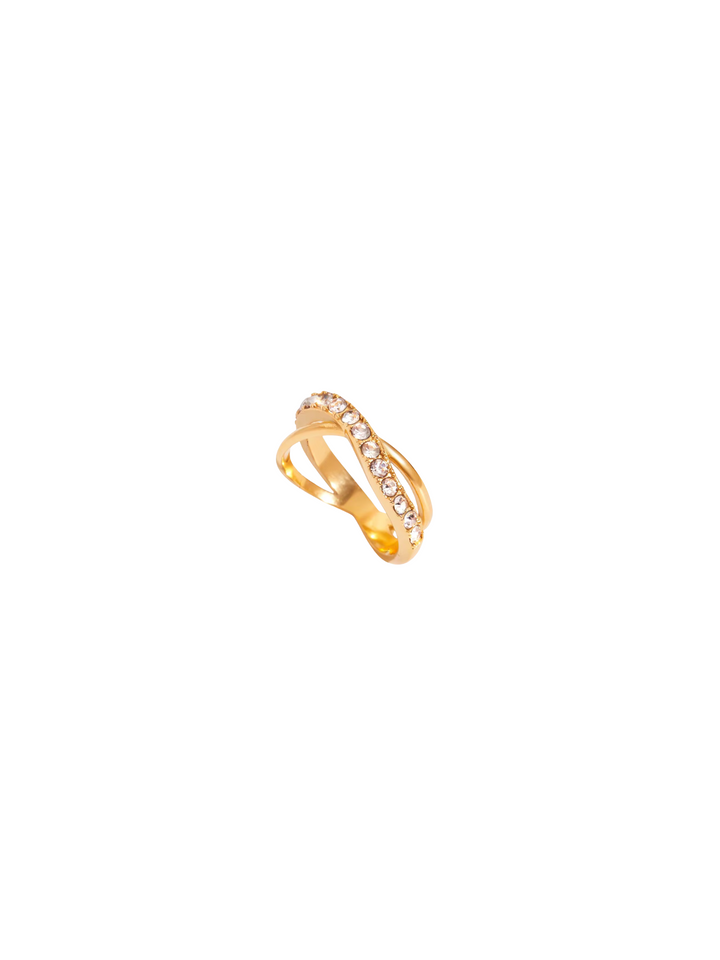 Anillo Cruzado Zirconias
