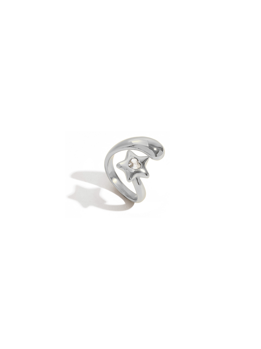 Anillo Cruzado Gota y Estrella