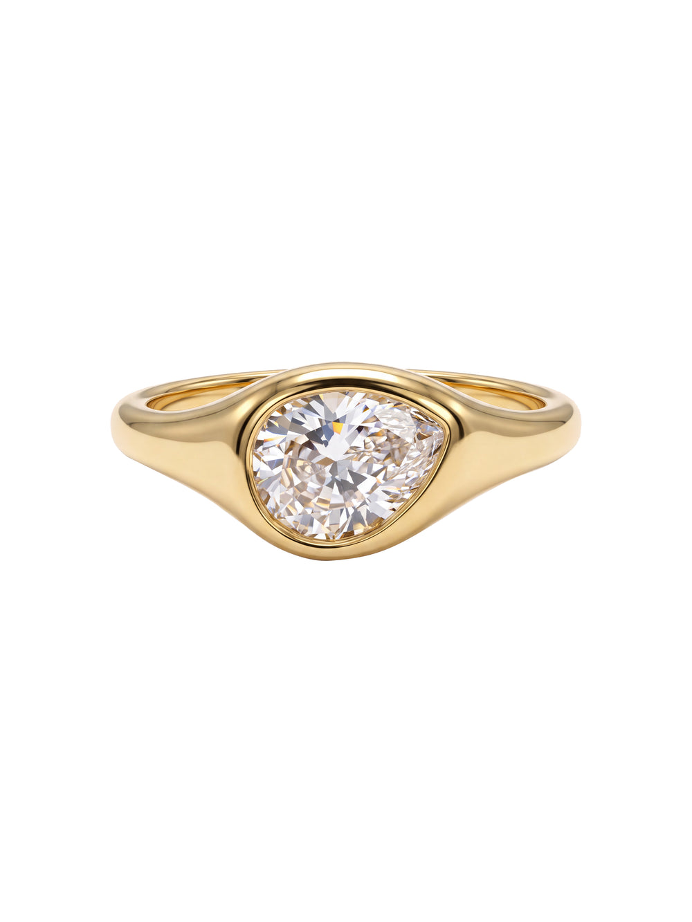 Anillo Grueso Zirconia Pera