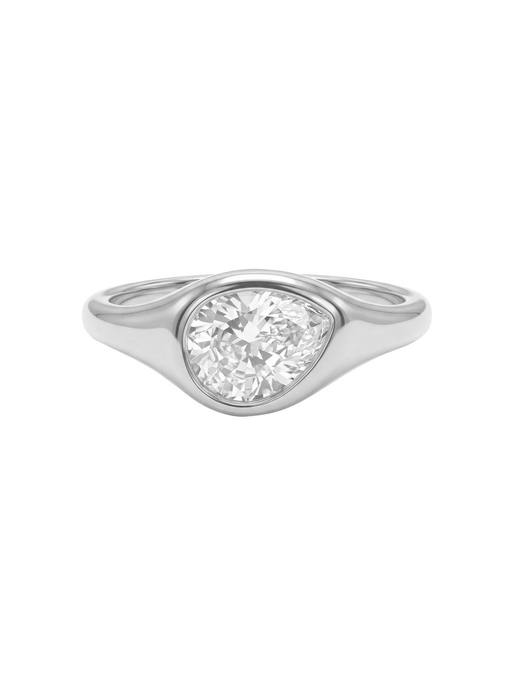 Anillo Grueso Zirconia Pera