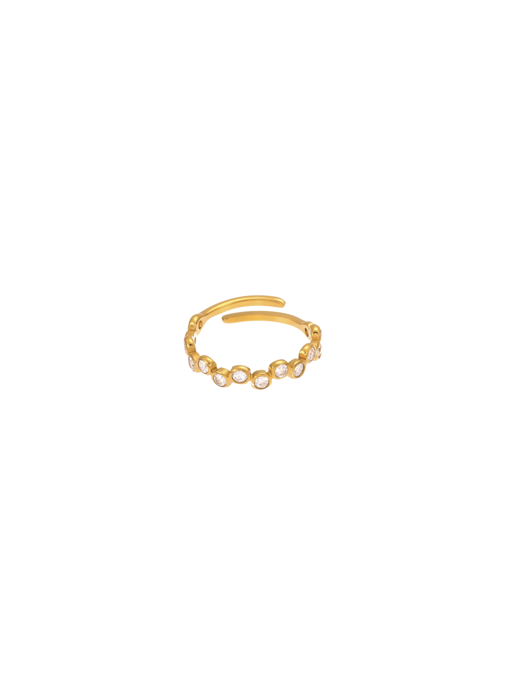 Anillo Zig Zag Zirconias