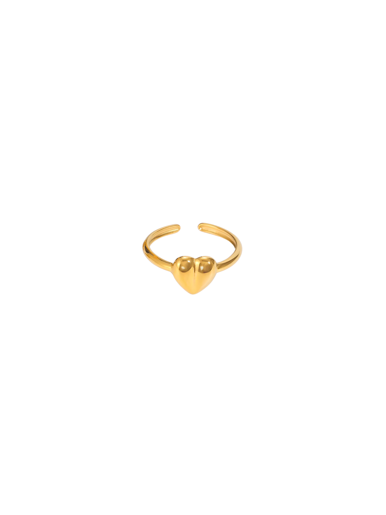 Anillo Semi Ajustable Corazon Liso