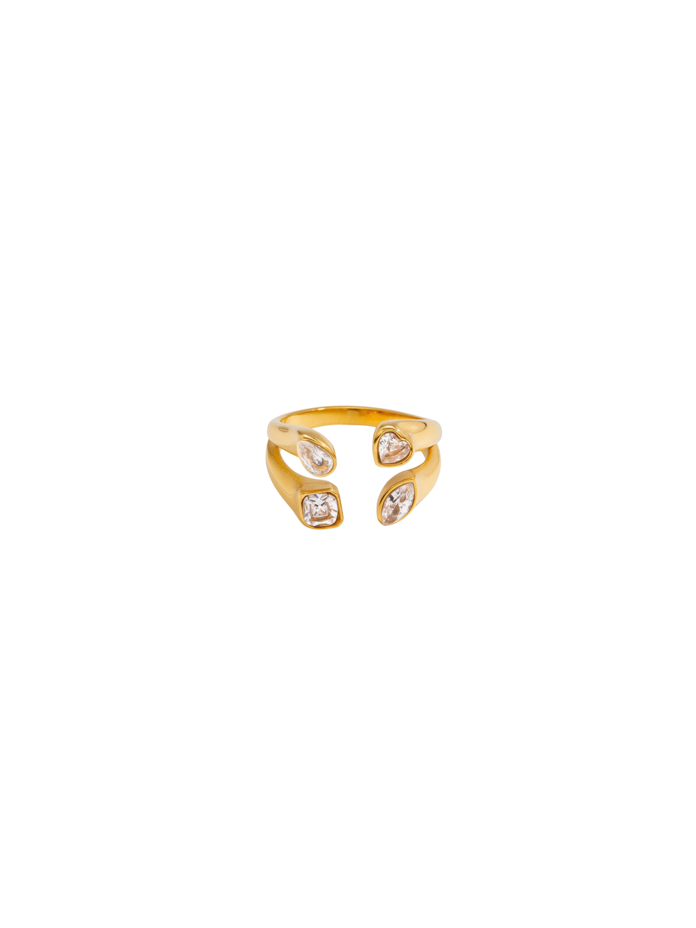 Anillo Abierto Figuras Zirconias