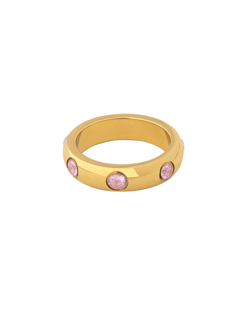 Anillo Grueso Con Zirconias