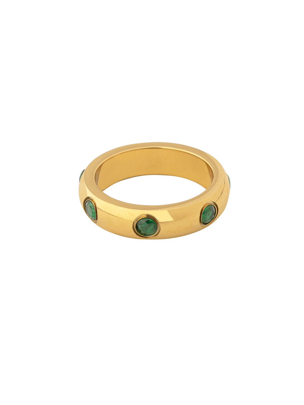 Anillo Grueso Con Zirconias