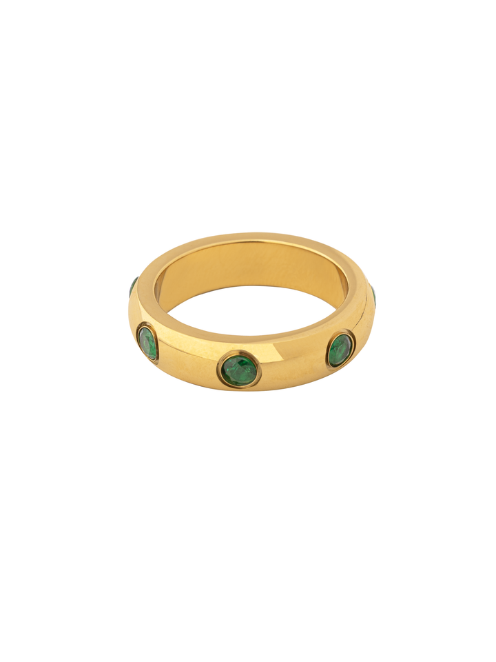 Anillo Grueso Con Zirconias