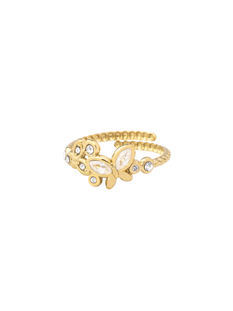 Anillo Ajustable Con Mariposas