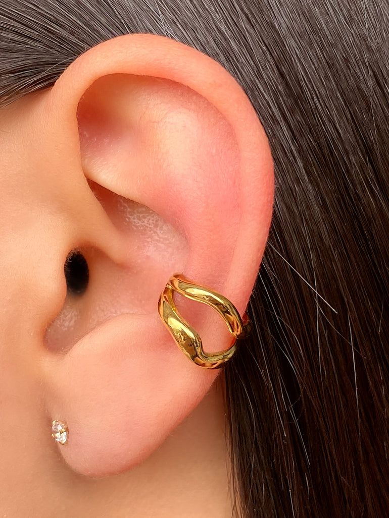 Ear Cuff Doble Linea Ondulado