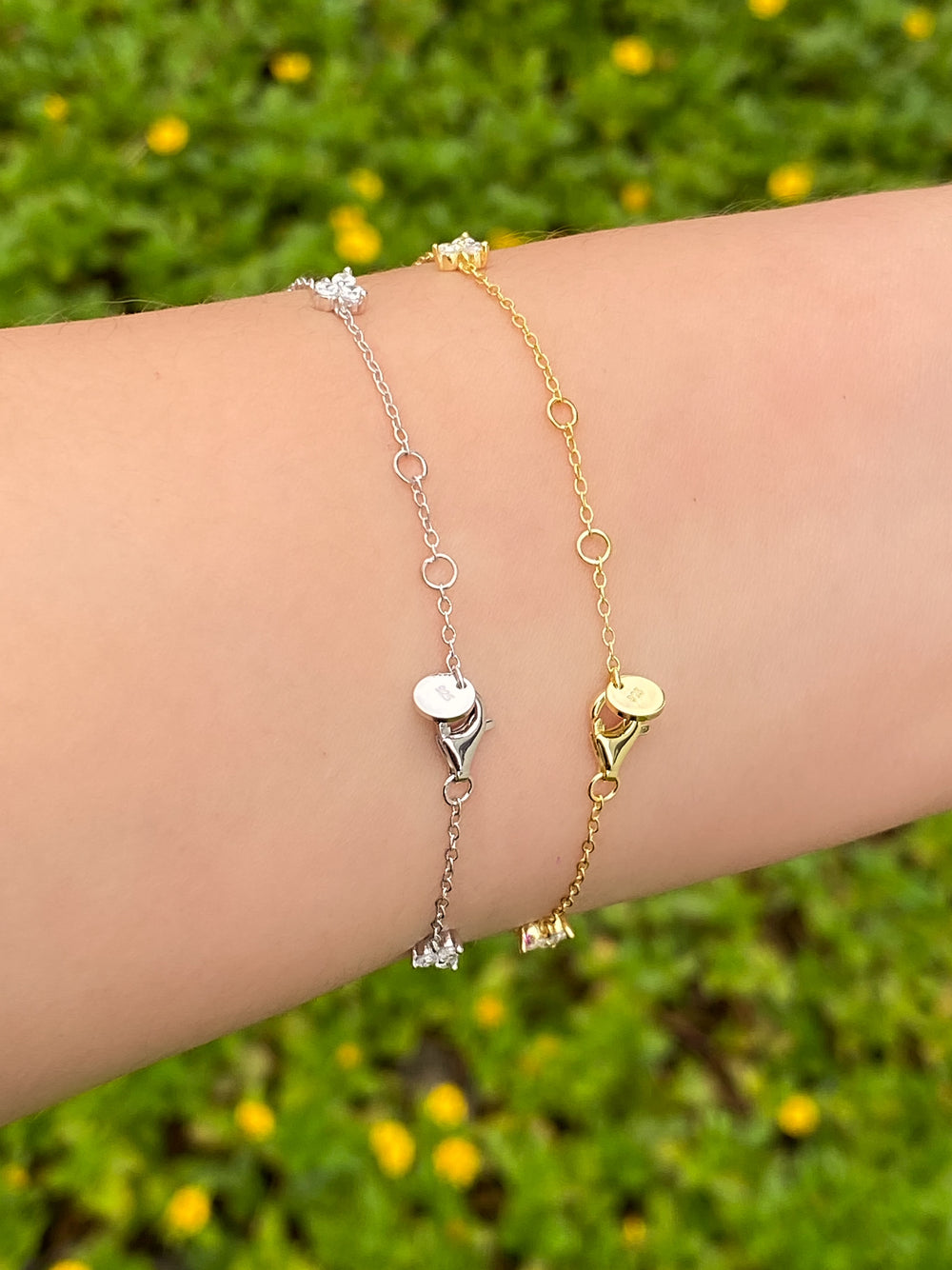 Pulsera Trebol Zirconias