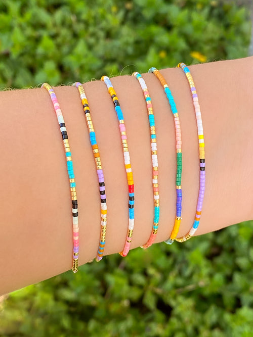 Pulsera Mini Chaquiras Colores