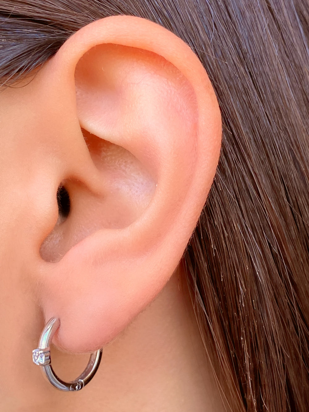 Par Arracada Con Zirconia