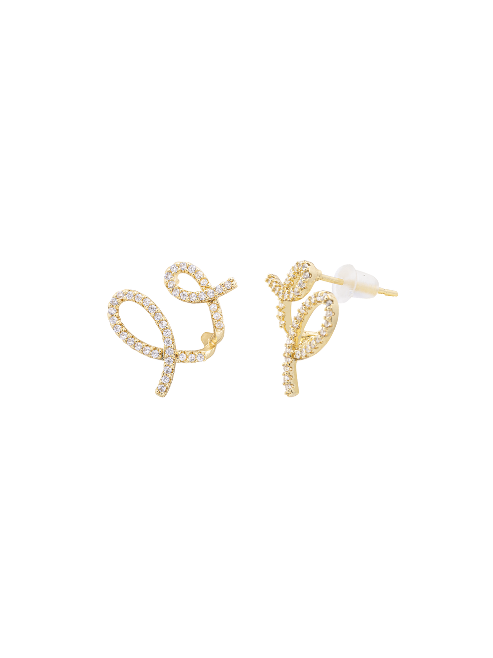 Par Arete Doble Lazo Zirconias