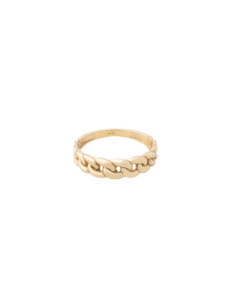 Anillo Eslabon Oro 14k