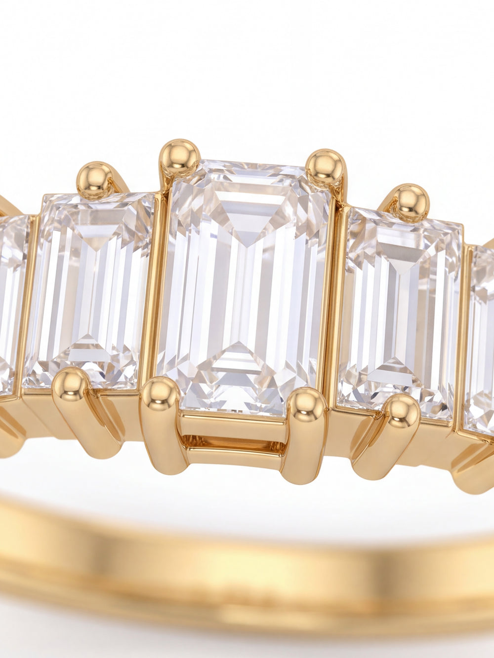 Anillo Con Zirconias Baguettes
