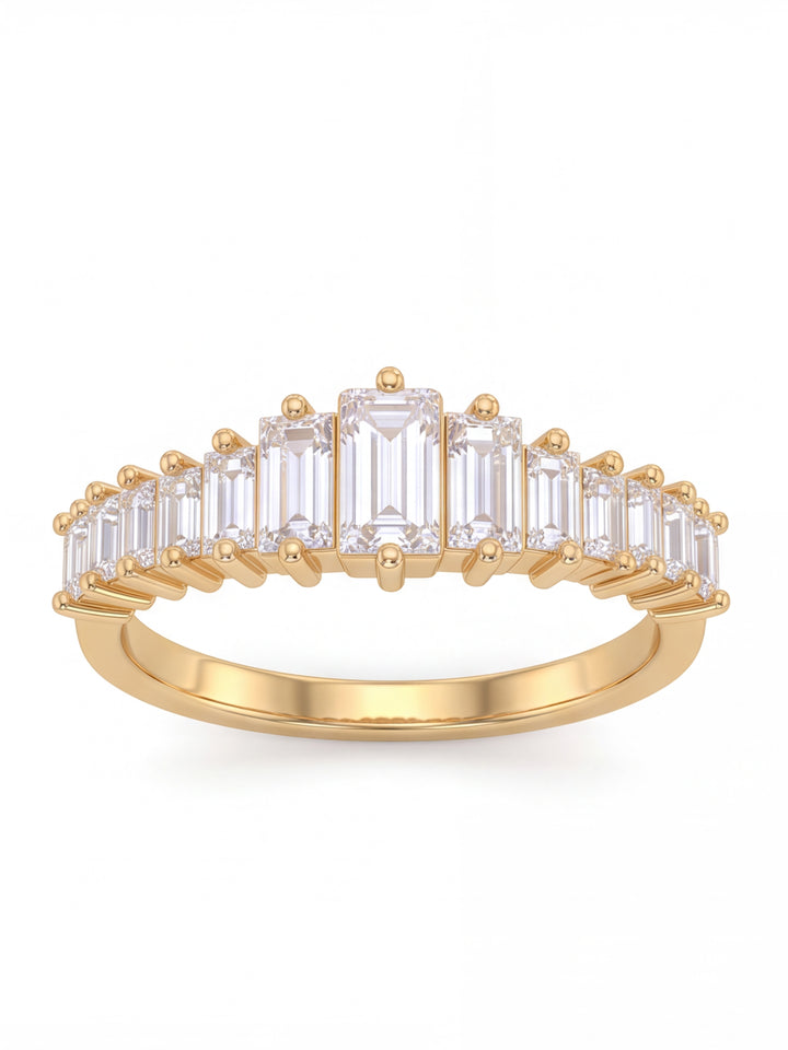 Anillo Con Zirconias Baguettes