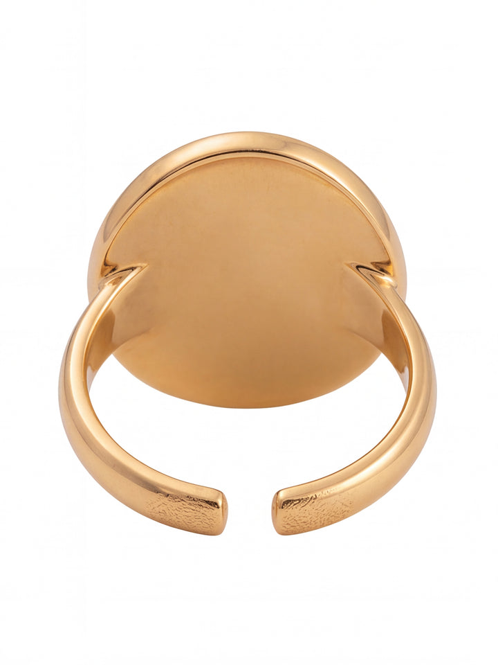 Anillo Sello Moneda Semi Ajustable