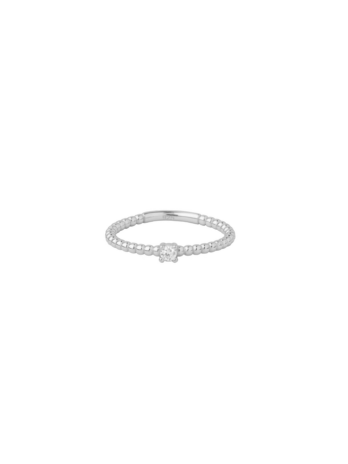 Anillo Bolitas Con Zirconia