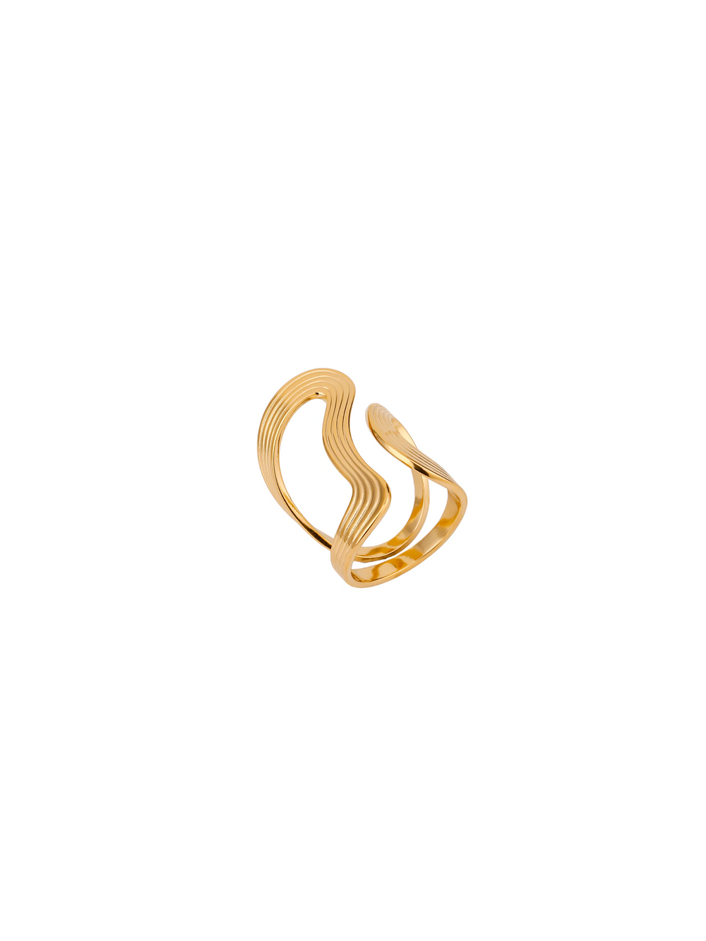 Anillo Doble Curva Irregular Abierto