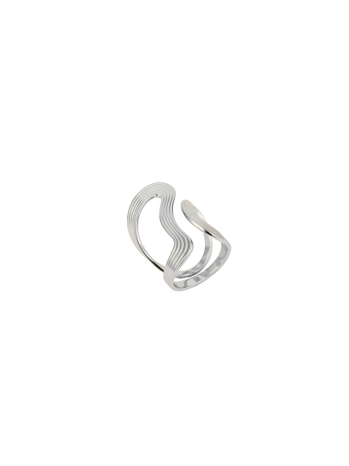 Anillo Doble Curva Irregular Abierto