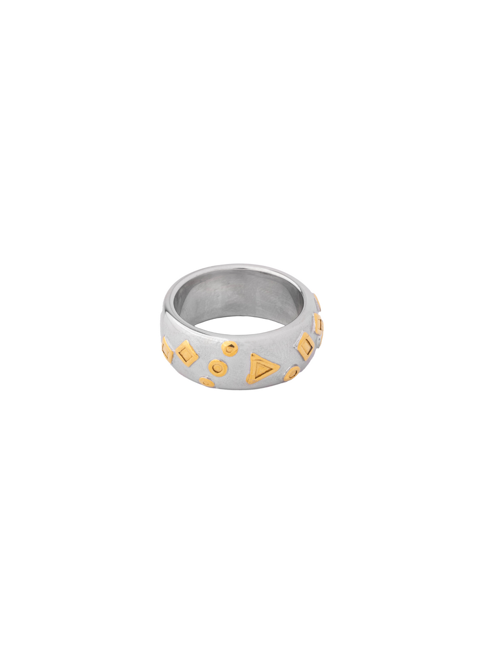 Anillo Combinado Con Figuras