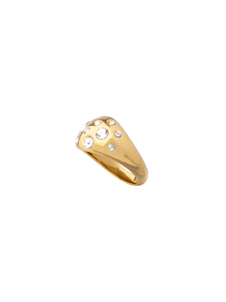 Anillo Grueso Con Zirconias