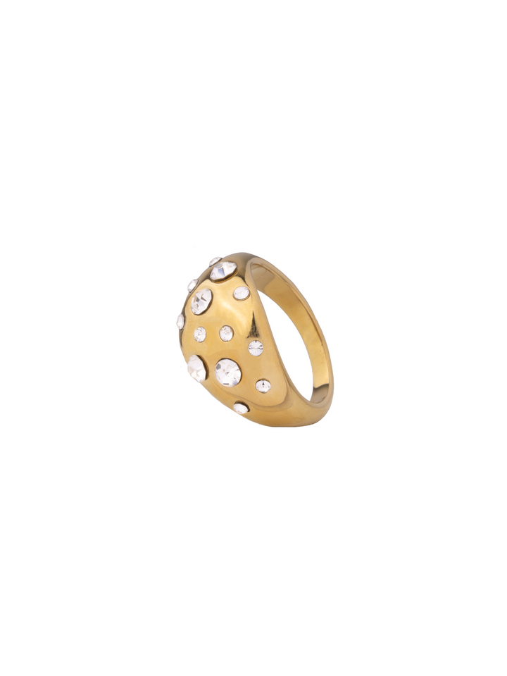 Anillo Grueso Con Zirconias