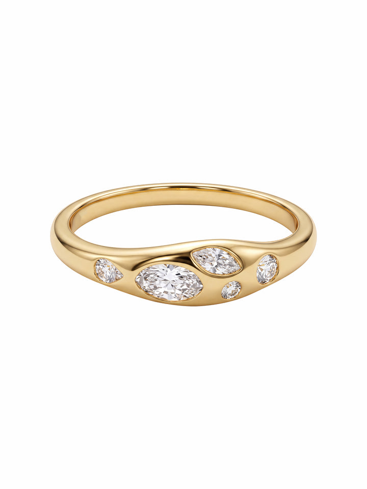 Anillo Grueso Con Zirconias