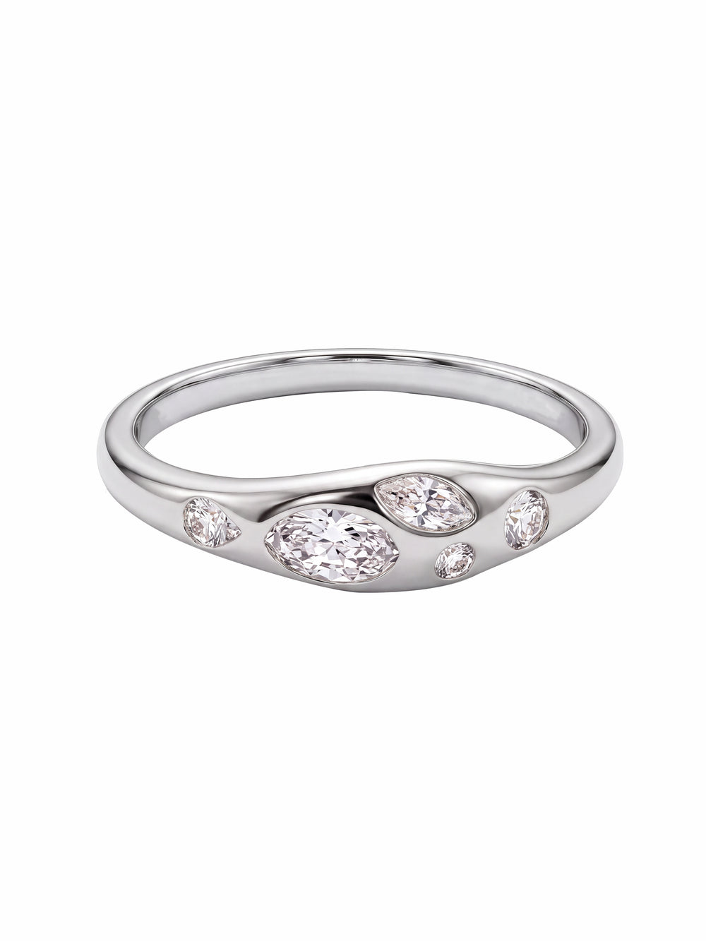 Anillo Grueso Con Zirconias