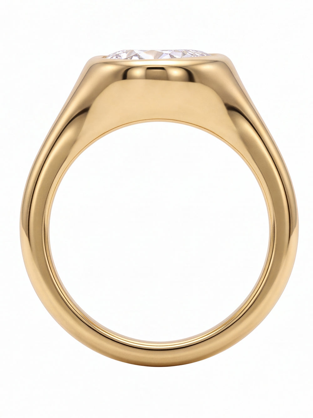 Anillo Grueso Zirconia Pera
