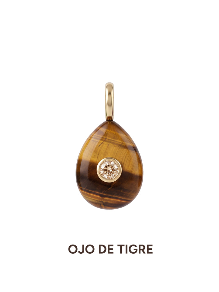 Dije Ovalado Con Centro Zirconia