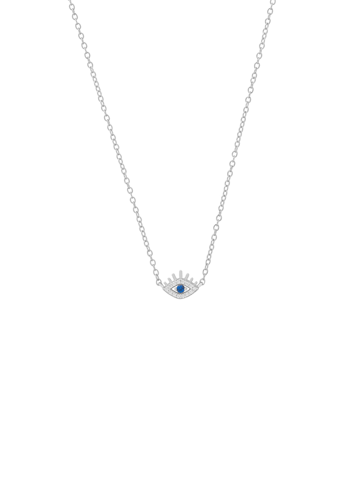 Collar Dije Ojo Azul Zirconias