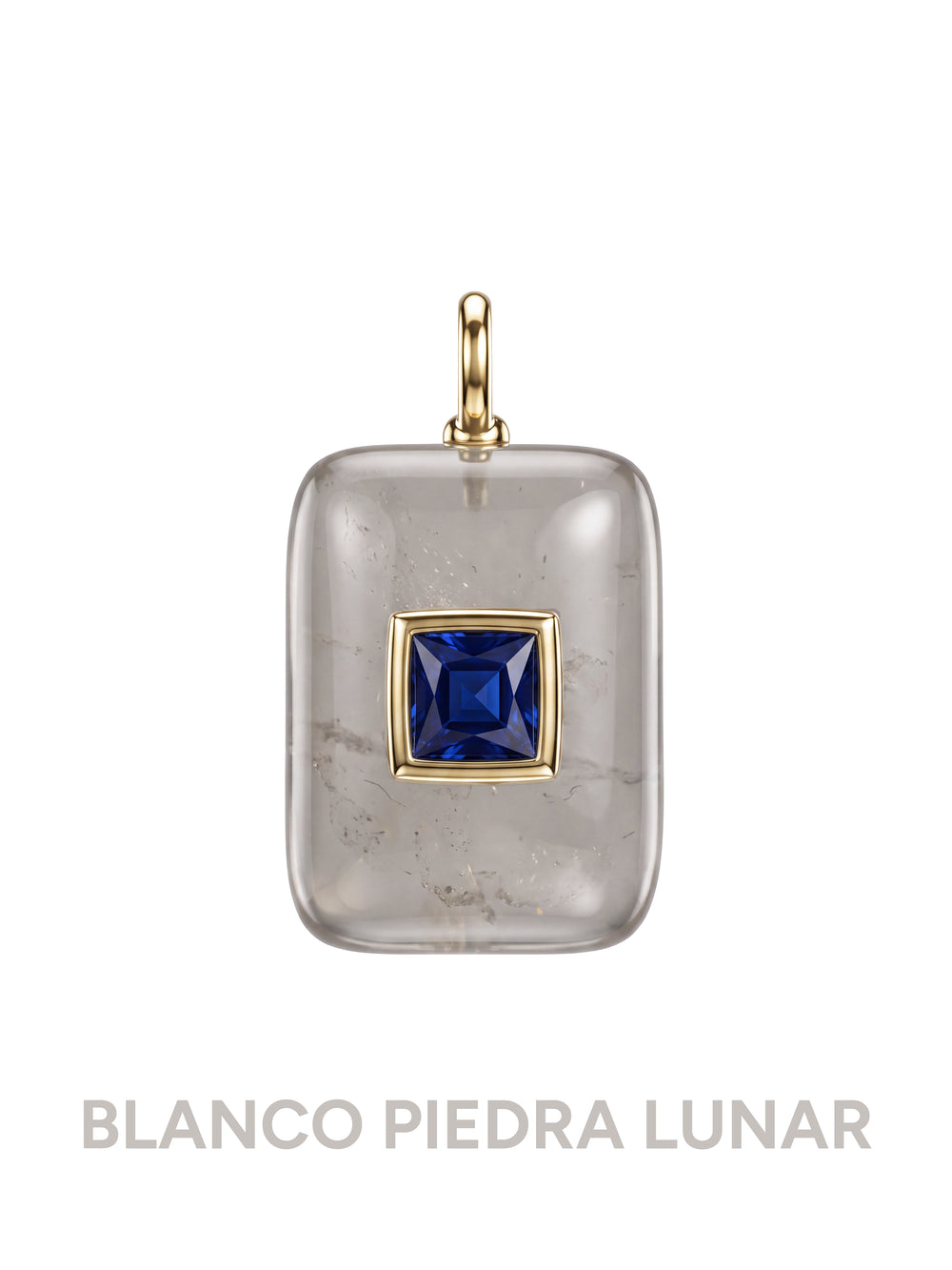Dije Rectangular Con Centro Cuadrado