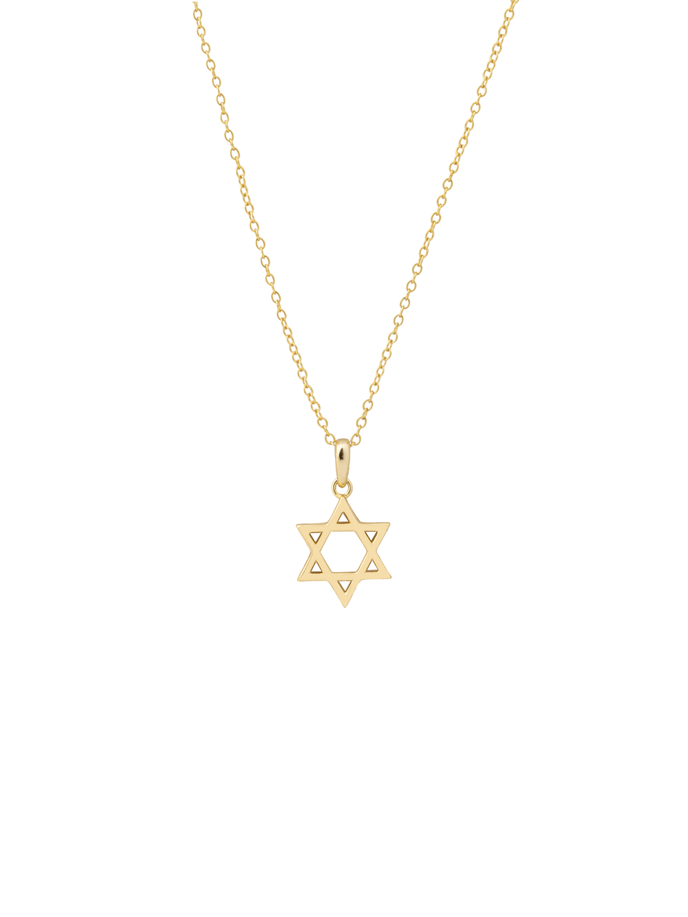 Collar Contorno Estrella De David