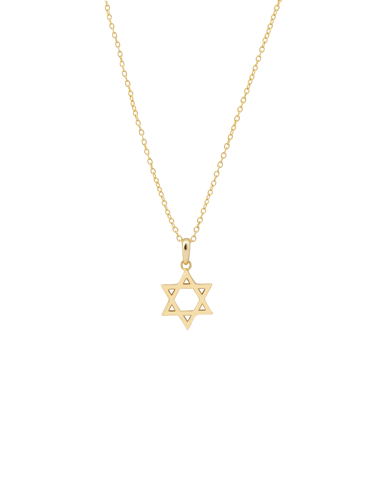 Collar Contorno Estrella De David